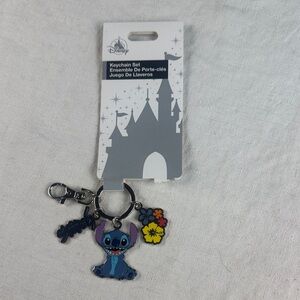 Disney Stitch Keychain with Colorful Charms.